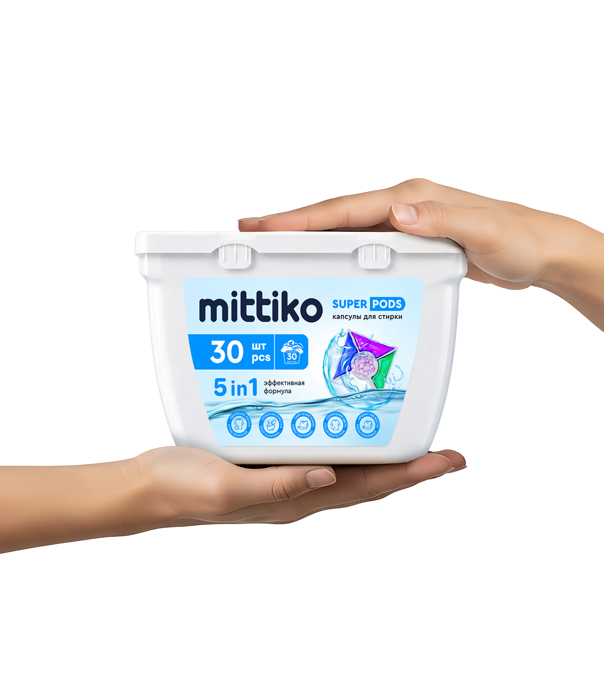 Mittiko detergent pods compact box
