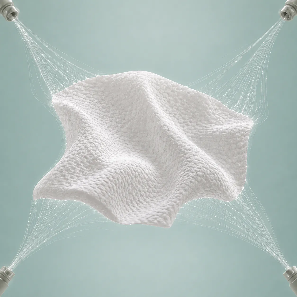 Soft textured wet wipe